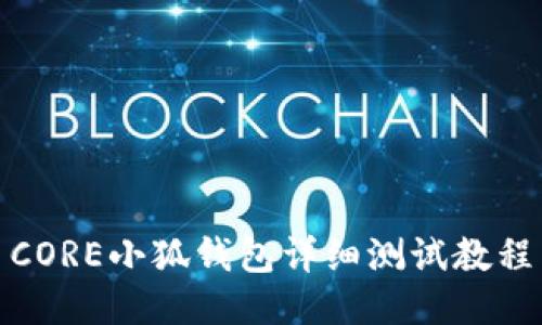 CORE小狐錢(qián)包詳細測試教程