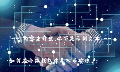 !-- 內容未開(kāi)發(fā)，以下是示例文本 --

:
如何在小狐錢(qián)包中導入幣安賬戶(hù)